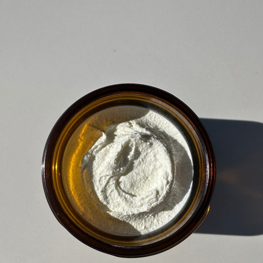 Zinc oxide for the skin featuring Eternal Tallow's tallow-based cream.
